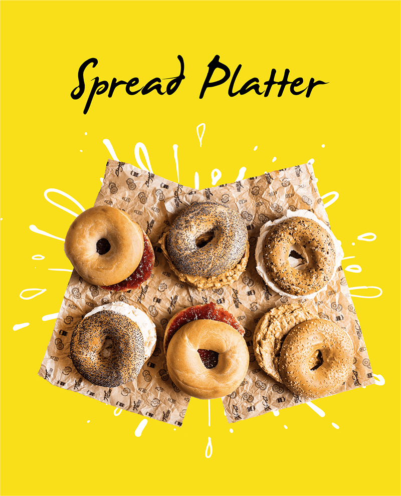 SPREAD platter Bagel Factory